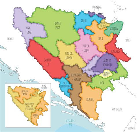 cities in bosnia|Bosnia and Herzegovina: Political Entities, Cantons, Major Cities .